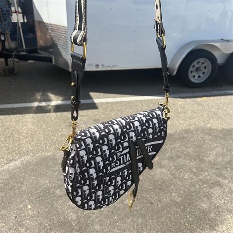 dior trotter saddle bag pierced help depop|Dior saddle.